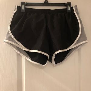 Soffe black/gray/white running shorts
